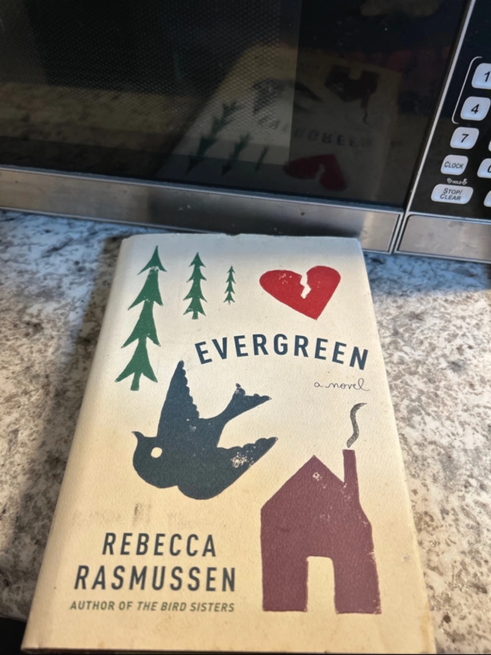 Evergreen by Rebecca Rasmussen - Illustrated Cream, Green & Red Cover
